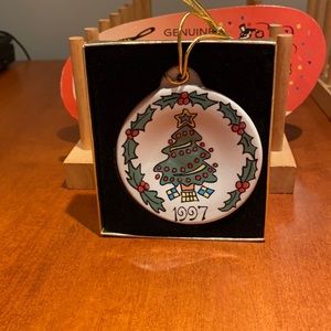 1997 Fiestaware Christmas ornament made for Betty Crocker